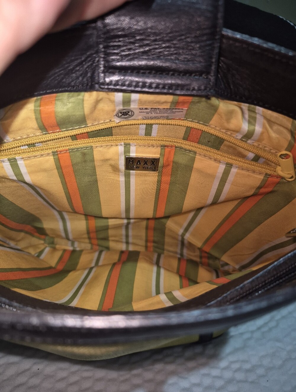 Maxx New York Yellow Canvas Tote with Black Trim - Picture 8 of 9